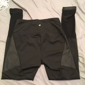 Black Mesh Leggings by 90 degree by Reflex